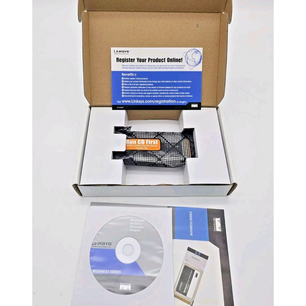 Cisco Linksys Business Series Wireless-N Business Notebook Adapter #WPC4400N NEW